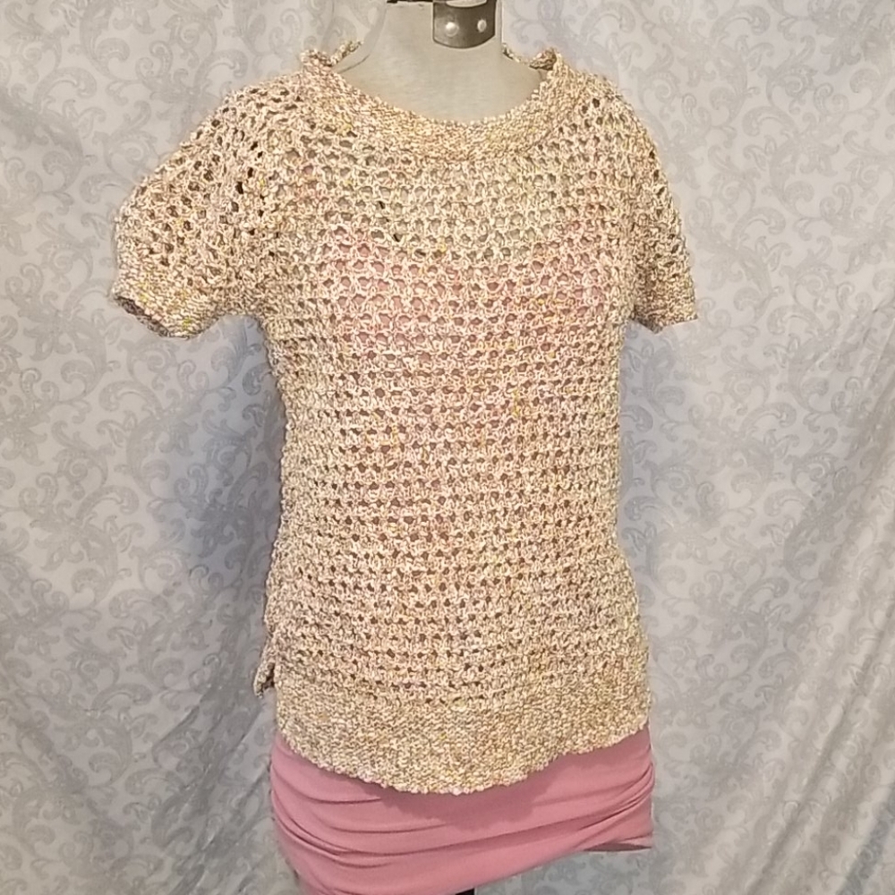 Crochet Style Boho Summer Sweater by CAbi